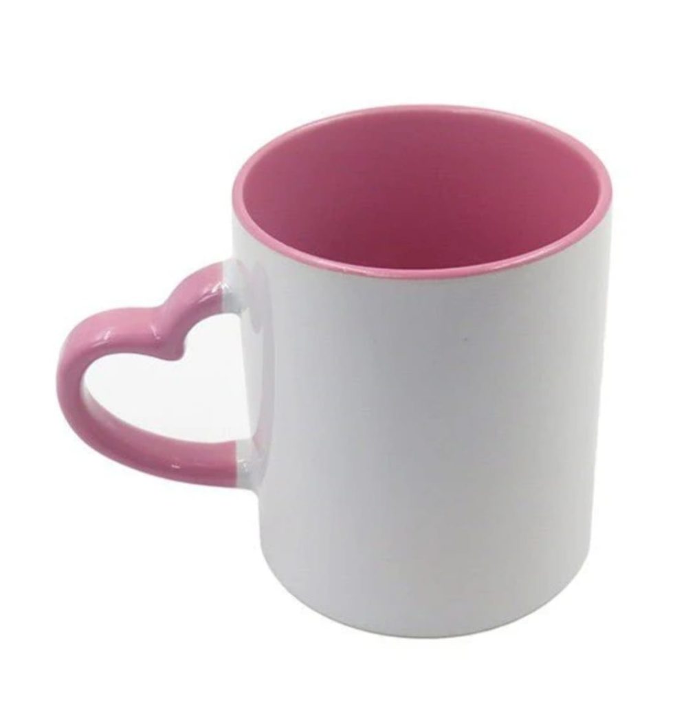 Cana maner inima roz + cutie individuala